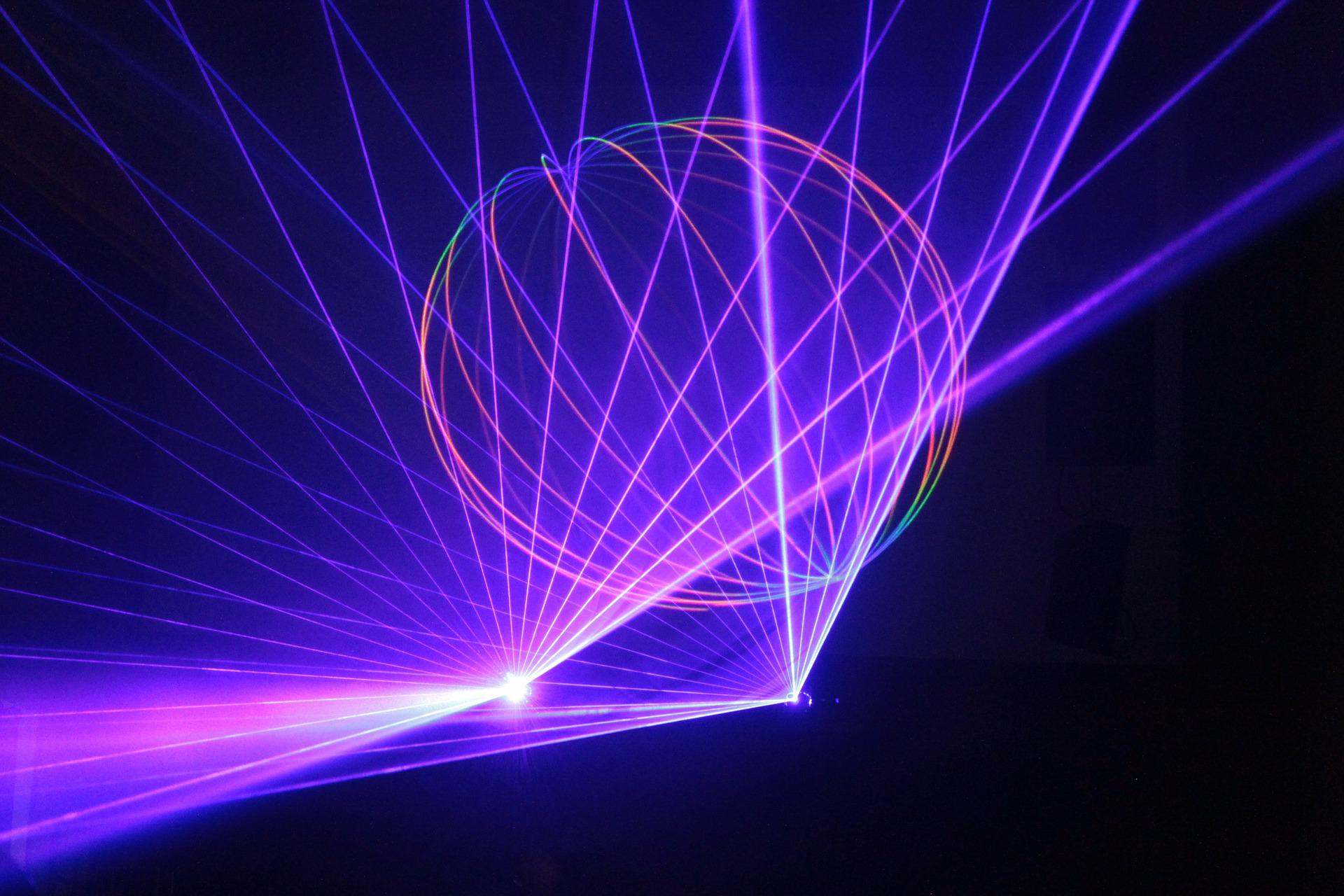 This is a laser light image