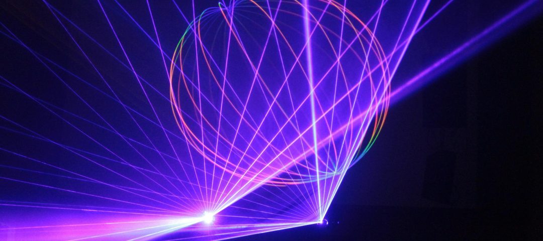 This is a laser light image