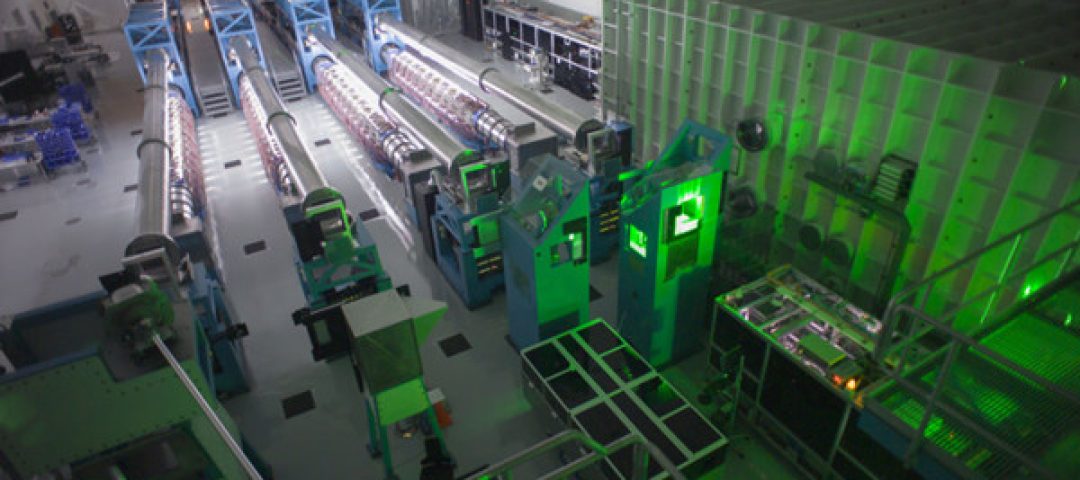 The OMEGA EP laser, installed at the University of Rochester's Laser Energy Laboratory, is one of the world's most powerful lasers.